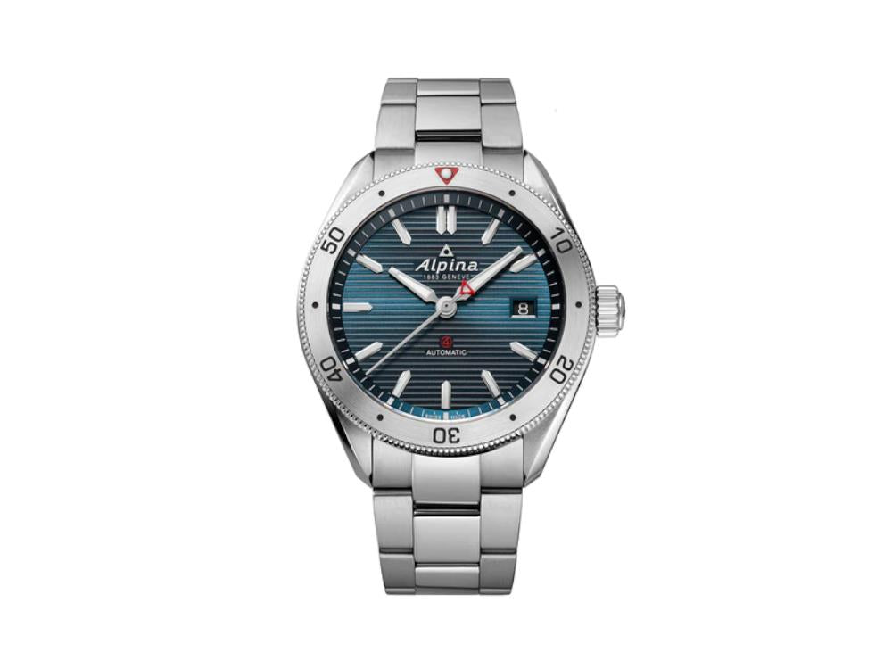 Alpina Alpiner 4 Automatik Uhr, Blau, 44 mm, Stahlband, AL-525NS4AQ6B