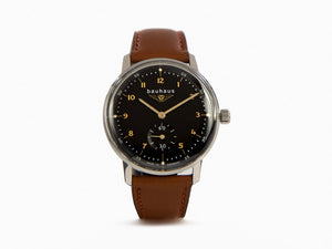 Bauhaus Quartz Uhr, Schwarz, 36 mm, 2037-2