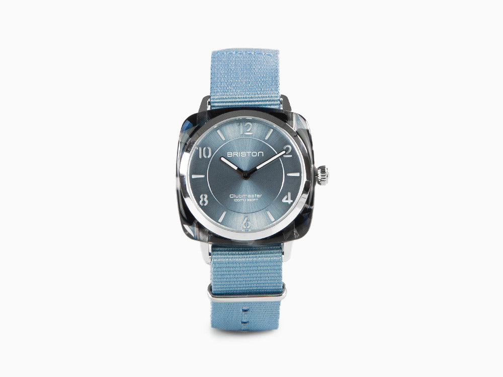 Briston Clubmaster Chic Quartz Uhr, Blau, 36 mm, 21536.SA.UB.25.NIB