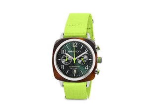 Briston Clubmaster Classic Summer Vibes British Green Quartz Uhr, 40 mm