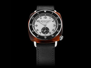 Briston Clubmaster Legend Small Second Automatik Uhr, 39 mm, 241639.SA.T.2B.CH