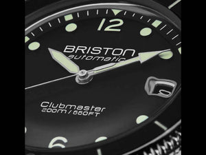 Briston Clubmaster Legend Diver Automatik Uhr, Schwarz, 40 mm, 241740.SA.T.1.FB