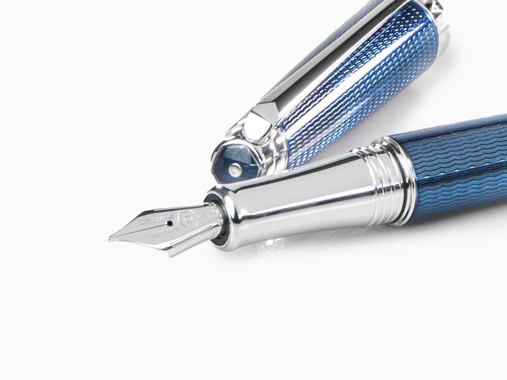 Caran d´Ache Léman Grand Bleu Füllfederhalter, Lacquer, Blau, 4799.168