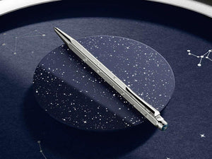 Caran d'Ache Ecridor Cosmic Blue Set Kugelschreiber, Silber, CC0890.024