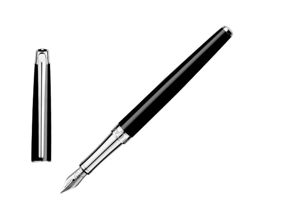 Caran d´Ache Léman Slim Black Ebony Füllfederhalter, Schwarz, 4791.782