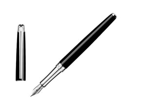 Caran d´Ache Léman Slim Black Ebony Füllfederhalter, Schwarz, 4791.782