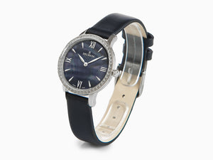 Delbana Dress Antibes Quartz Uhr, Blau, 32 mm, Lederband, 41611.615.1.536