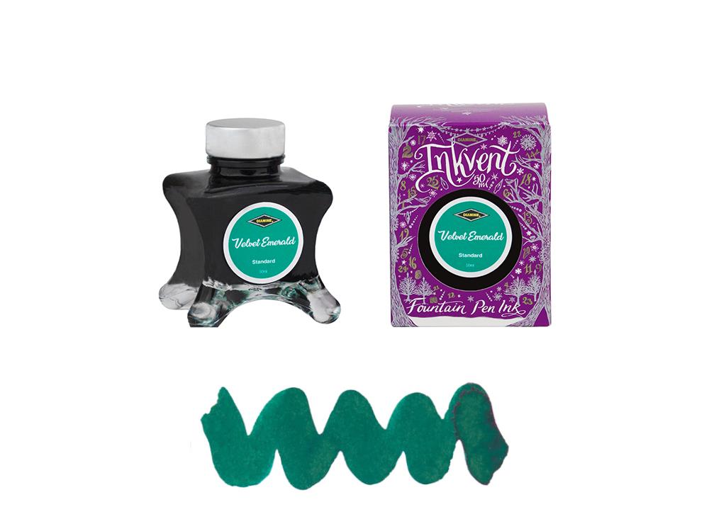 Diamine Tintenfass Velvet Emerald Ink Vent Purple, 50ml, Standard, Grün