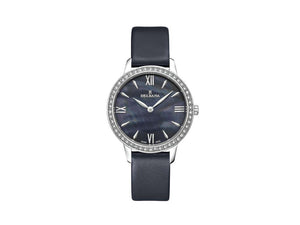 Delbana Dress Antibes Quartz Uhr, Blau, 32 mm, Lederband, 41611.615.1.536