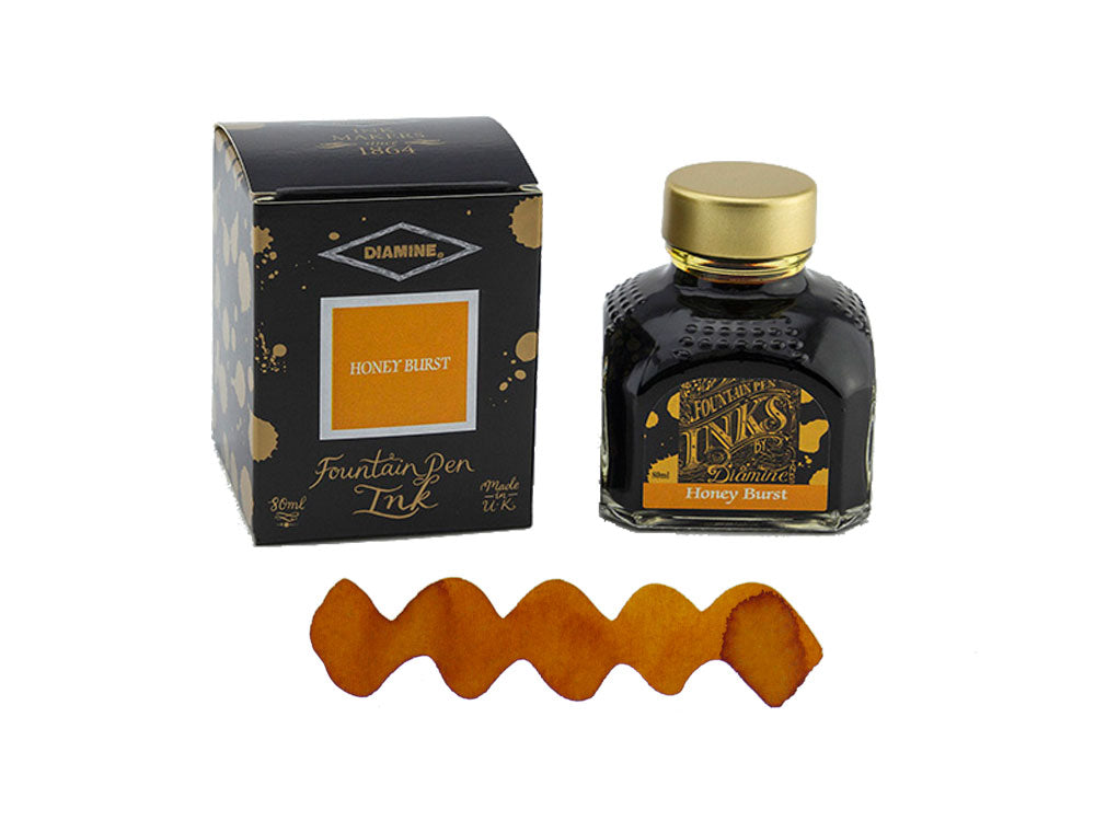 Diamine Honey Burst Tintenfass, 80ml., Glass