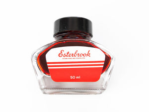 Esterbrook Tintenfass Scarlet, Rot, 50ml, Glass, EINK-SCARLET