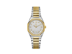 GC Watches Coussin Sleek Lady Quartz Uhr, Weiss, 34 mm, Mineral Glas, Z25002L1MF