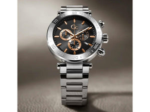 GC Watches GC Select Quartz Uhr, Schwarz, 44 mm, Mineral Glas, Z50001G7MF