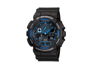 G-SHOCK Casio Classic Quartz Uhr, Harz, Schwarz, 55 × 51.2mm, GA-100-1A2ER