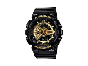 G-SHOCK Casio Classic Quartz Uhr, Harz, Schwarz, 55 × 51.2mm, GA-110GB-1AER