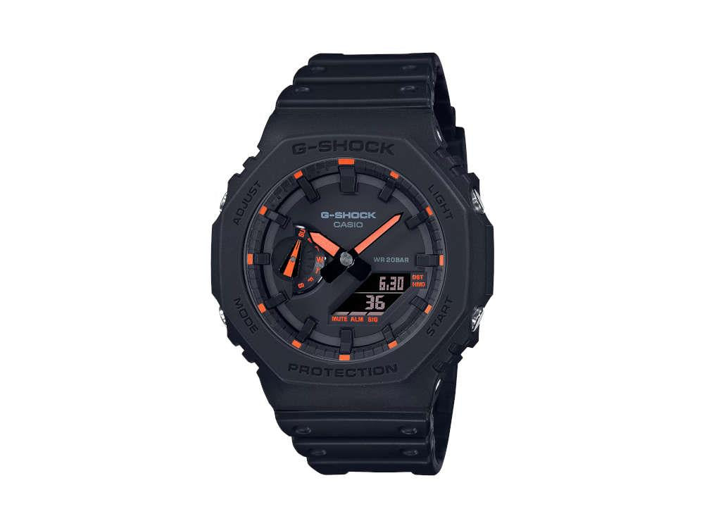 G-SHOCK Casio Classic Quartz Uhr, Harz, Schwarz, 48.5 × 45.4mm, GA-2100-1A4ER