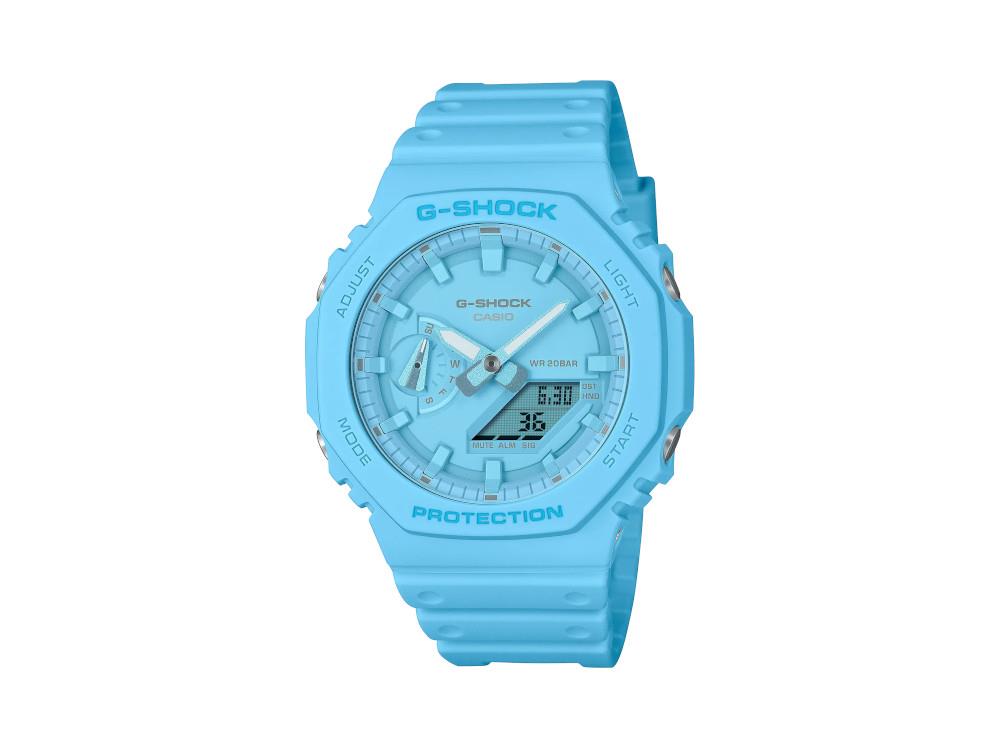 G-SHOCK Casio Classic Quartz Uhr, Blau, 48.5 × 45.4mm, GA-2100-2A2ER