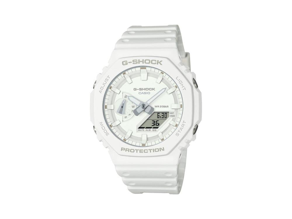 G-SHOCK Casio Classic Quartz Uhr, Weiss, 48.5 × 45.4mm, GA-2100-7A7ER