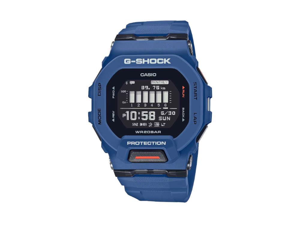 G-SHOCK Casio G-Squad Quartz Uhr, Harz, Schwarz, 48.4 × 45.9mm, GBD-200-2ER