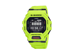 G-SHOCK Casio G-Squad Quartz Uhr, Harz, Schwarz, 48.4 × 45.9mm, GBD-200-9ER