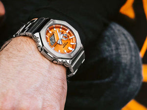 G-SHOCK Casio G-Steel Quartz Uhr, Orange, 49.3mm × 44.4mm, GM-2110D-4AER