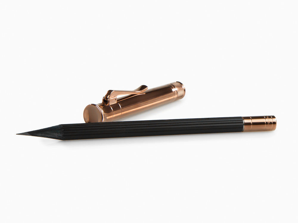 Graf von Faber-Castell Bleistift Holz Brown Edition, Kanneliert , Schwarz 118536