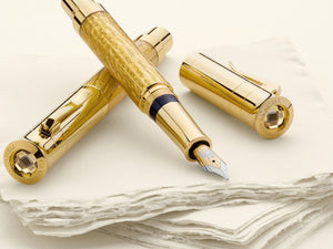 Graf von Faber-Castell Pen of the Year 2012, Füller, Oak Wood, Gold 24k