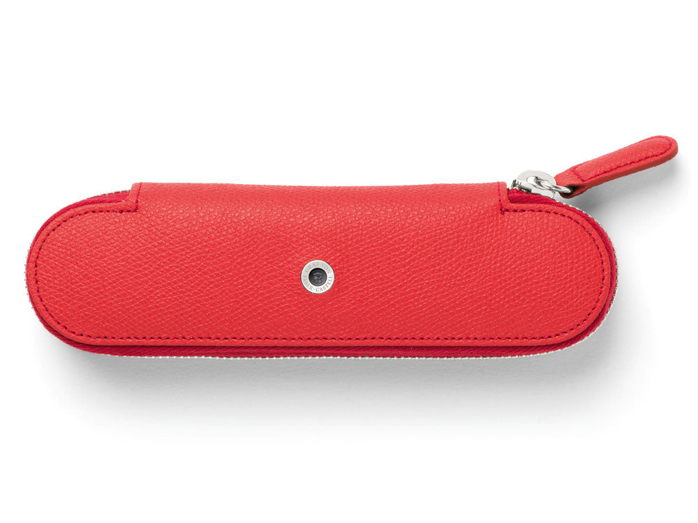 Graf von Faber-Castell Accessoires Etui Epsom, Leder, Der Reißverschluss, Rot