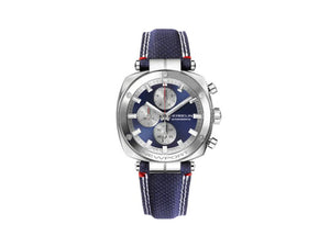 Herbelin Newport Heritage Quartz Uhr, Blau, 42 mm, Chronograph, 35664AP25