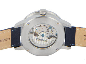 Ingersoll Jazz Automatik Uhr, 44 mm, Silber, Mondphase, GMT, I07702