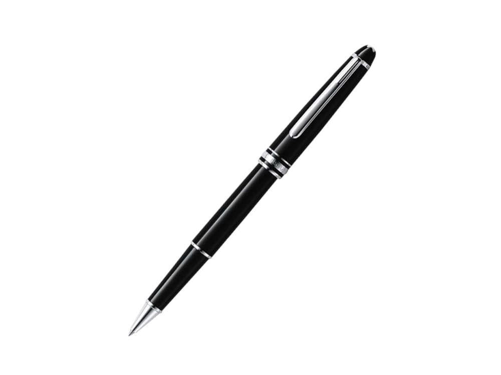 Montblanc Meisterstück Roller, Edelharz, Platinierte Beschläge, Schwarz, 132445