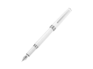 Montegrappa Armonia Frost Füllfederhalter, Edelharz, Weiss, ISA1R-AW