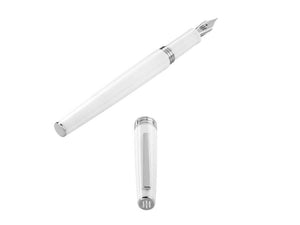 Montegrappa Armonia Frost Füllfederhalter, Edelharz, Weiss, ISA1R-AW