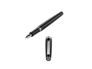 Montegrappa Armonia Mini Füllfederhalter, Edelharz, Schwarz, ISA2R-AC