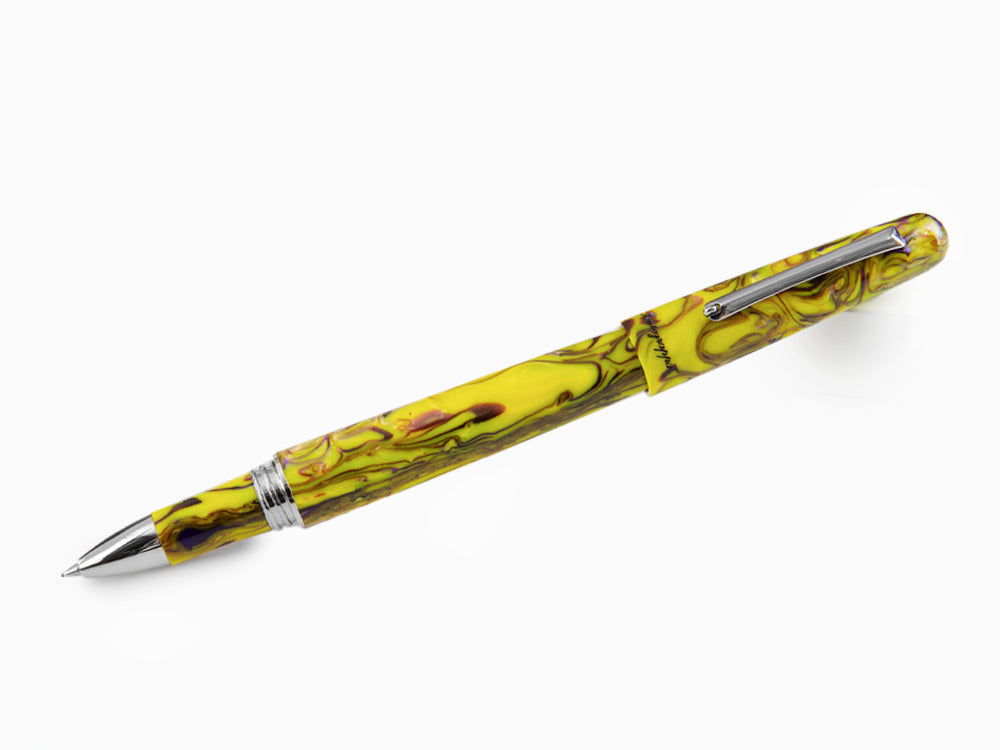 Montegrappa Elmo Fantasy Blooms Iris Yellow Roller, ISEORRAY