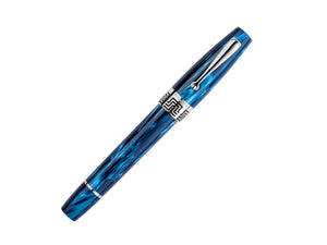 Montegrappa Extra 1930 Mediterranean Blue Roller, Versilberte Beschläge ISEXFR2B