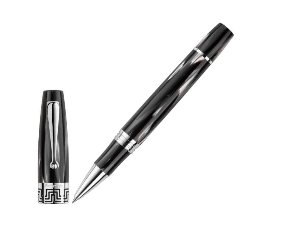 Montegrappa Extra 1930 Roller Black & White, Versilberte Beschläge, ISEXFRCH