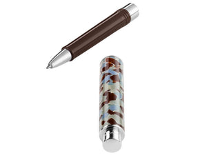 Montegrappa Gnomo Obsession Mocha Roller, Edelharz, Braun, ISGNORAW