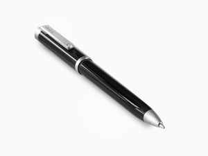 Montegrappa Zero Kugelschreiber, Schwarzes Edelharz, Palladium IP, ISZEIBIP