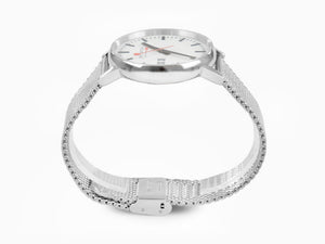 Mondaine SBB Evo2 Big Quartz Uhr, Weiss, 40 mm, Tag, MSE.40210.SM