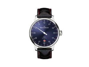 Meistersinger N3 - 40 mm Automatik Uhr, Blau, 40mm, Schwarz/Roy, DM908-SG01R