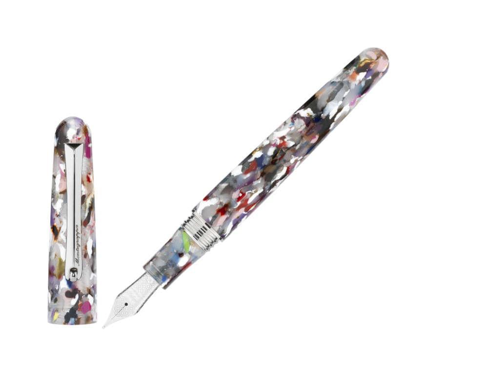 Montegrappa Elmo Ambiente Kaleido Füllfederhalter, Edelstahl, ISEER-IK