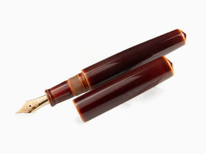 Nakaya Cigar Toki-Tamenuri Füllfederhalter, Piccolo, Naturkautschuk