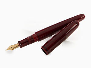 Nakaya Cigar Portable Füllfederhalter, Aka-Tamenuri, 14kGold, Italic Nib