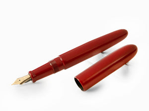 Nakaya Cigar Füllfederhalter Long, Shu, Ebonite, D-17mm, 14k Gold