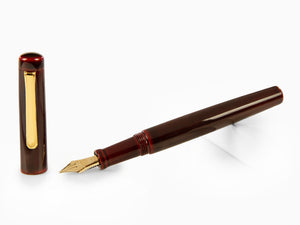 Nakaya Neo-Standard Füllfederhalter, Aka-Tamenuri, Ebonite, Music