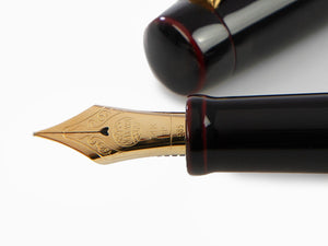 Nakaya Neo-Standard Kuro-Tamenuri Füllfederhalter, Ebonite Urushi Lack