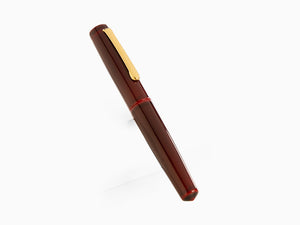 Nakaya Writer Füllfederhalter Aka-Tamenuri, Piccolo, Vergoldet