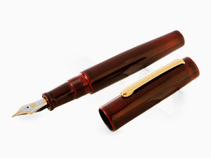 Nakaya Writer Füllfederhalter Aka-Tamenuri, Piccolo, Vergoldet