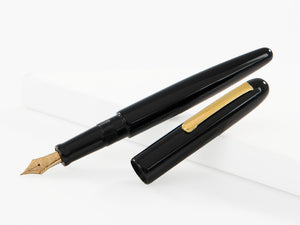 Nakaya Writer Kuro-Roiro Füllfederhalter Black, Long, Ebonite